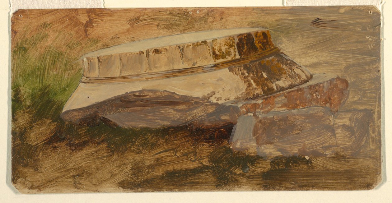 Dessin, Athènes, capitole déchue du Parthénon, 1869 - Frederic Edwin Church
