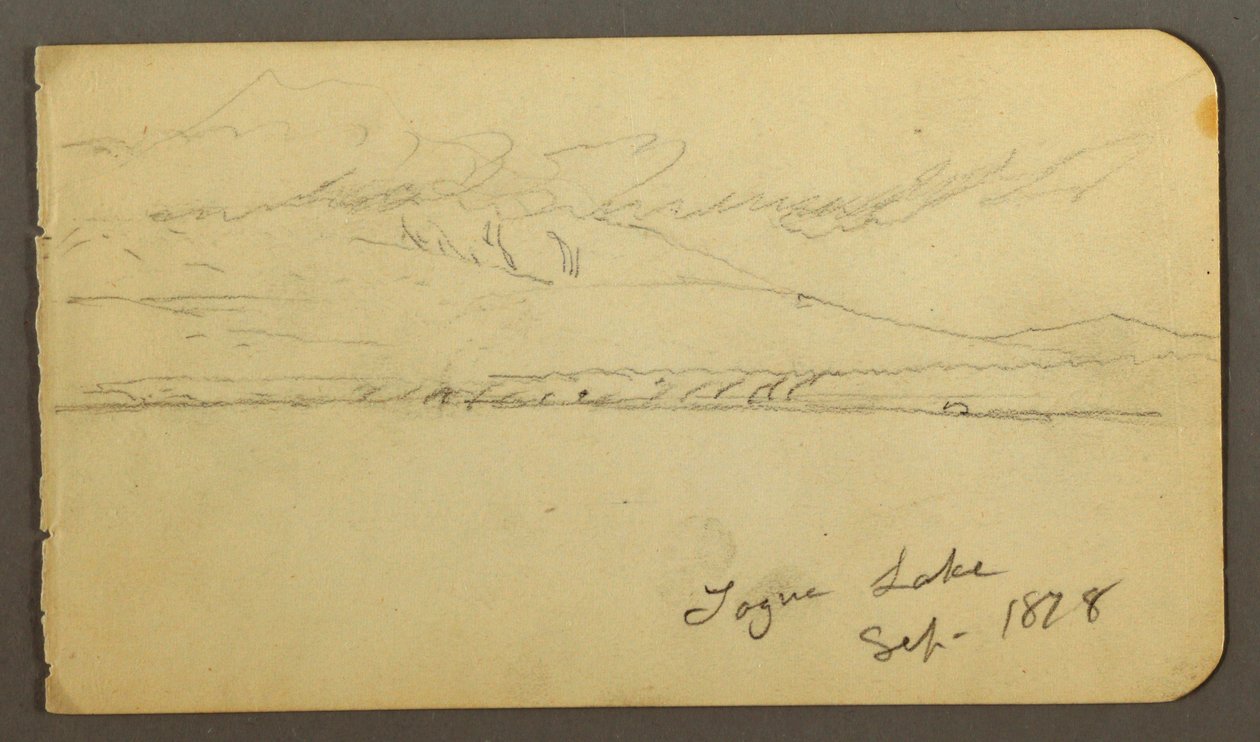Dessin, Mont Katahdin couvert de nuages, 1878 - Frederic Edwin Church