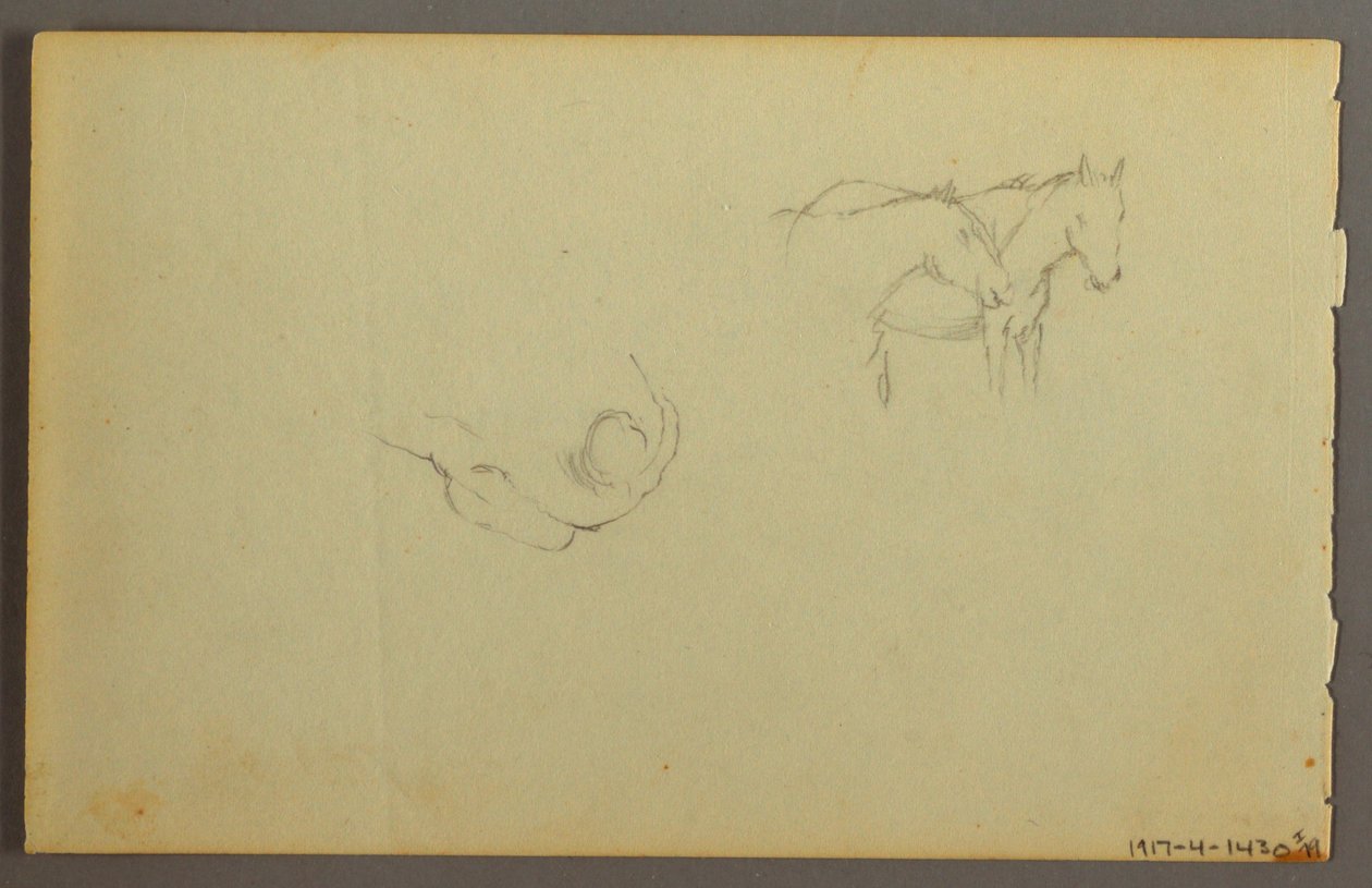 Dessin, étude de nuages, 1844 - Frederic Edwin Church