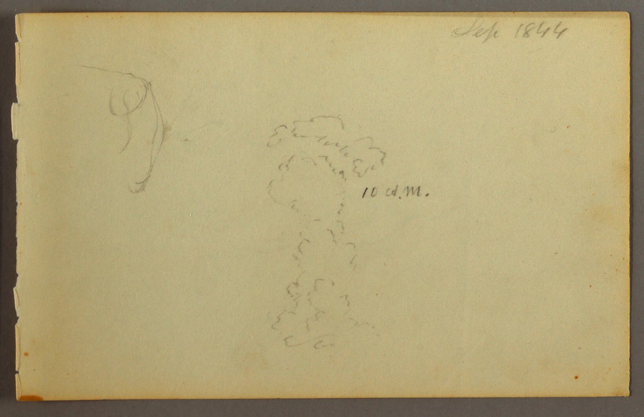 Dessin, Étude de nuages, 1844 - Frederic Edwin Church