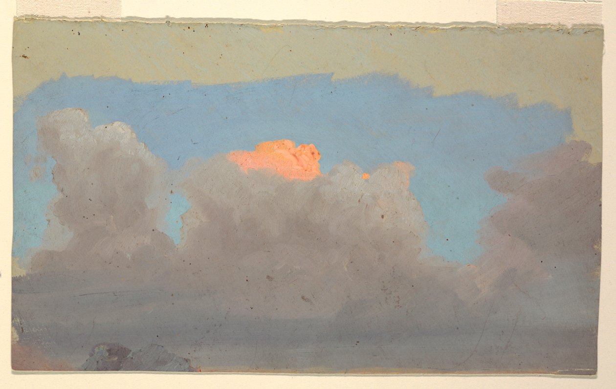 Dessin, étude de nuages, 1860-70 - Frederic Edwin Church