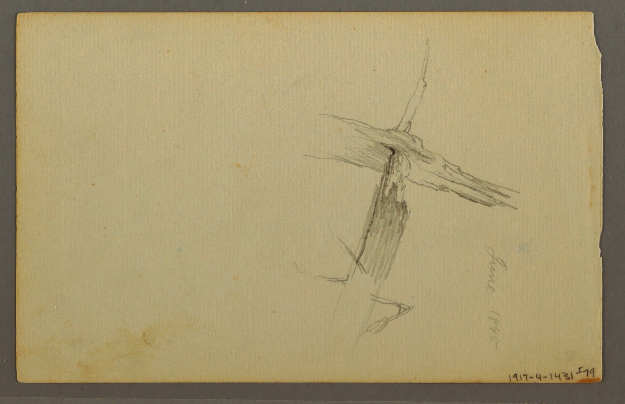 Dessin, Étude de nuages, versant d