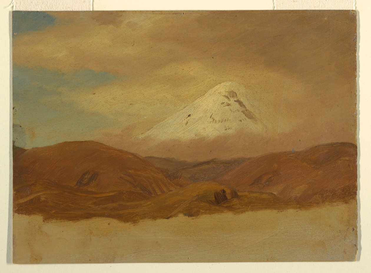 Dessin, Équateur, mont Chimborazo, 1853 - Frederic Edwin Church