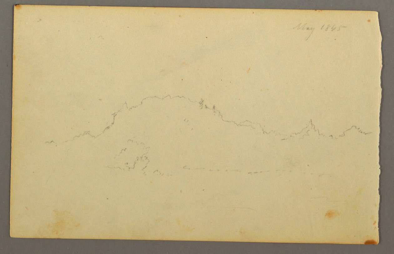 Dessin, Bordure de bois, 1844 - Frederic Edwin Church