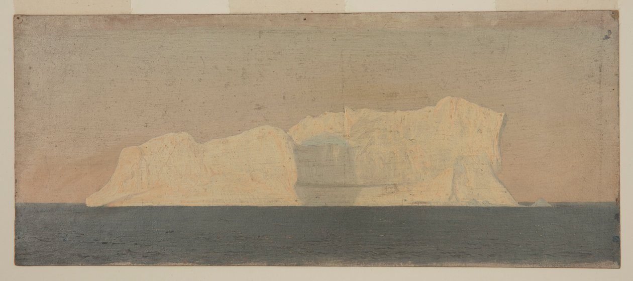Dessin, iceberg flottant, Labrador, juin ou juillet 1859 - Frederic Edwin Church