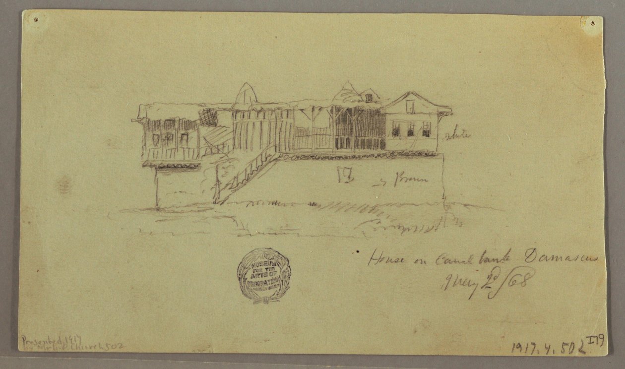 Dessin, collines et plaines, 29 avril 1868 - Frederic Edwin Church