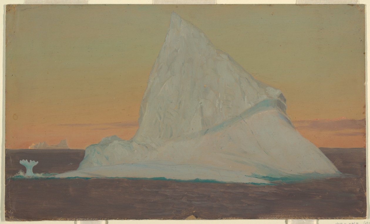 Dessin, Iceberg et fleur de glace, juin ou juillet 1859 - Frederic Edwin Church