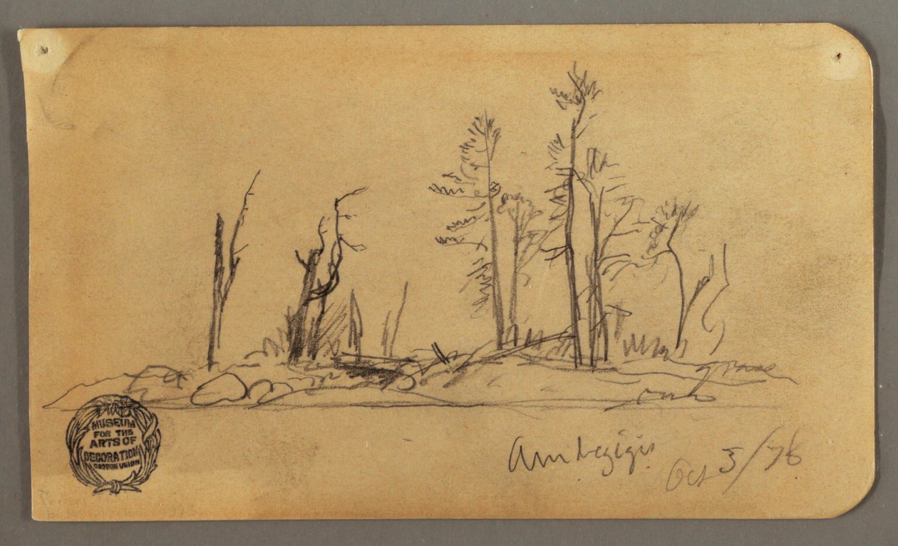 Dessin, île, 1878 - Frederic Edwin Church