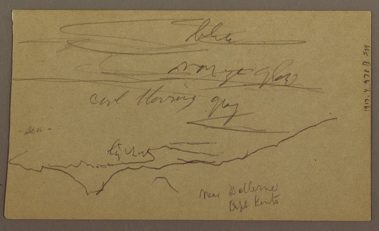 Dessin, paysage, mai-août 1865 - Frederic Edwin Church