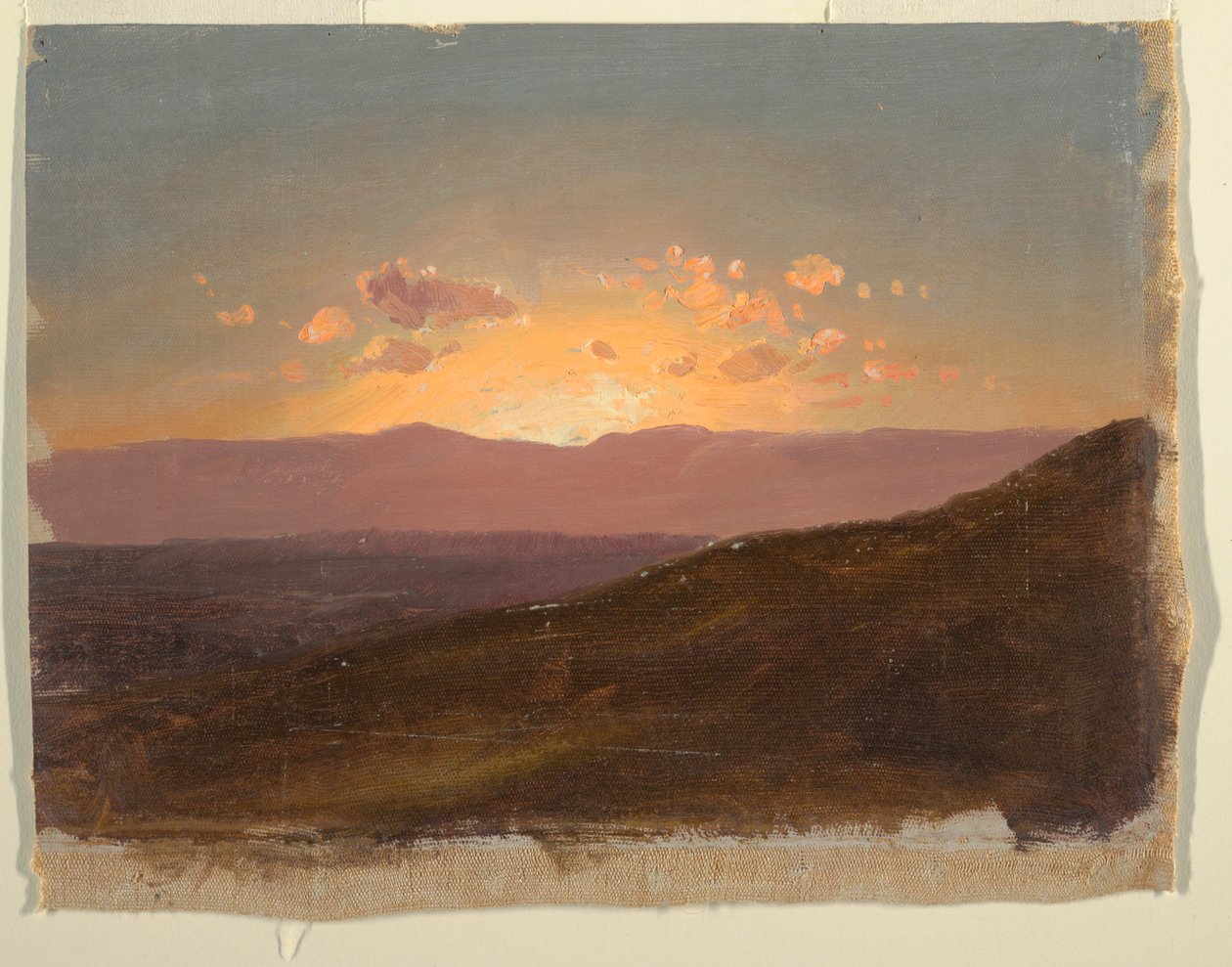 Dessin, Vue sur la vallée de l