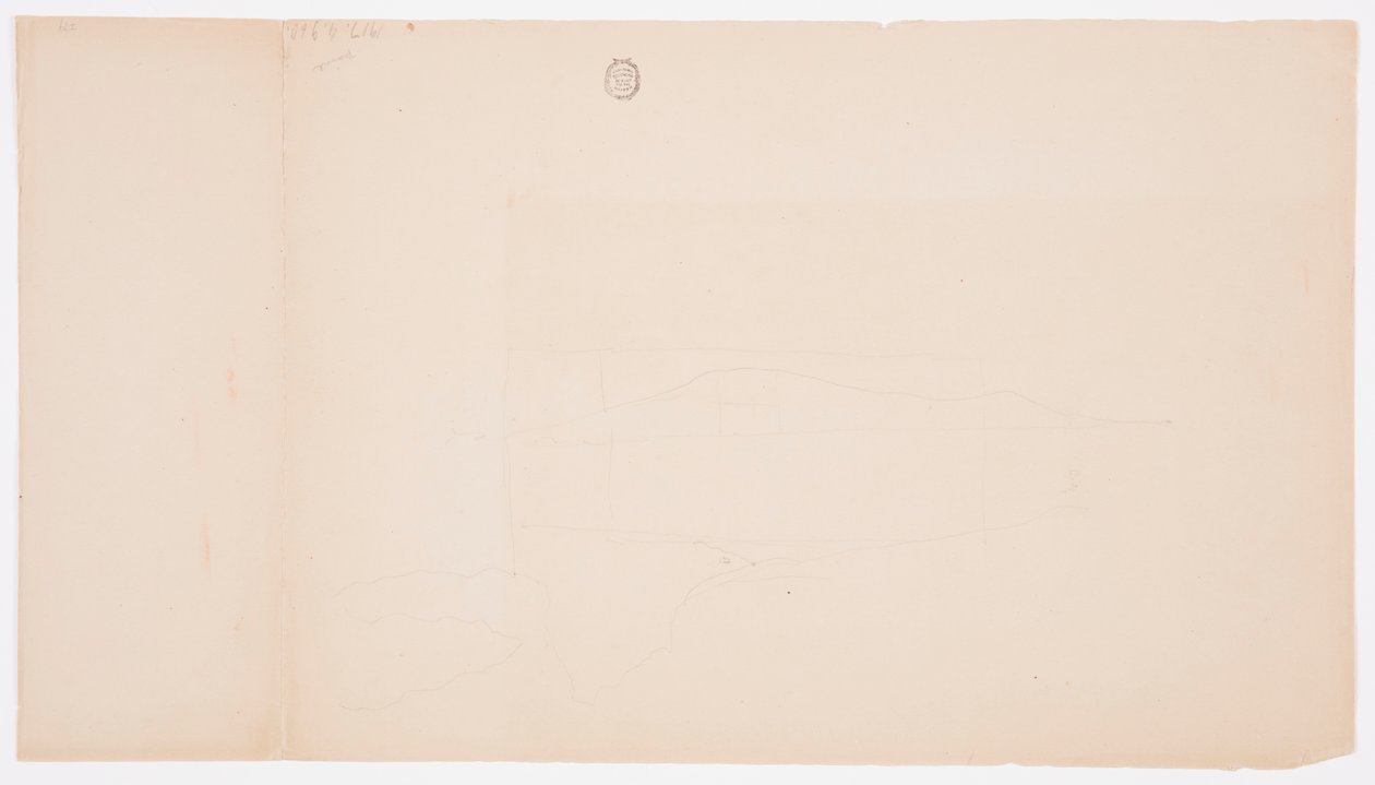Dessin, lac Millinocket, Maine, septembre 1878 - Frederic Edwin Church