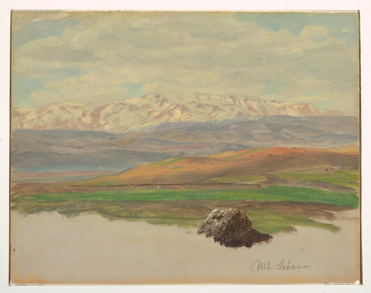 Dessin, Mont-Liban, mai 1868 - Frederic Edwin Church