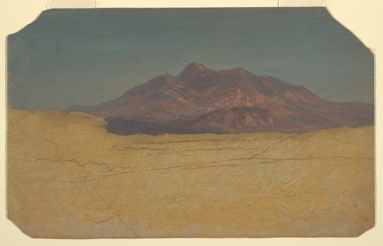 Dessin, paysage de montagne, 1868 - Frederic Edwin Church