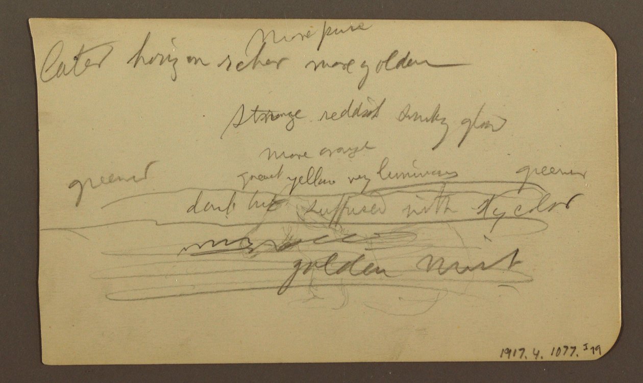 Dessin, chaînes de montagnes, Cuautla, église ; verso : cheval accroupi, notes sur le paysage, février 1885 - Frederic Edwin Church