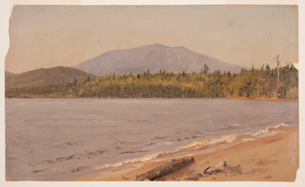 Dessin, le mont Katahdin depuis l