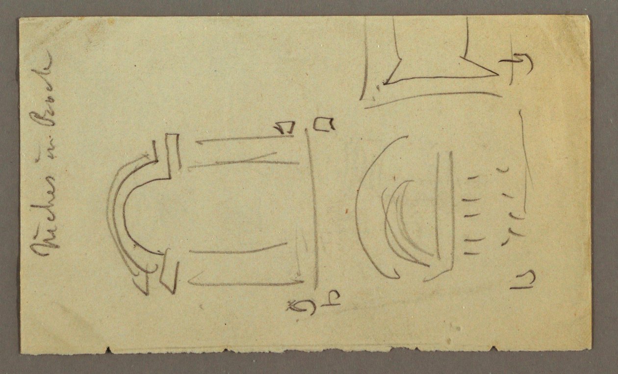Dessin, motif rectangulaire, peut-être 1868 - Frederic Edwin Church