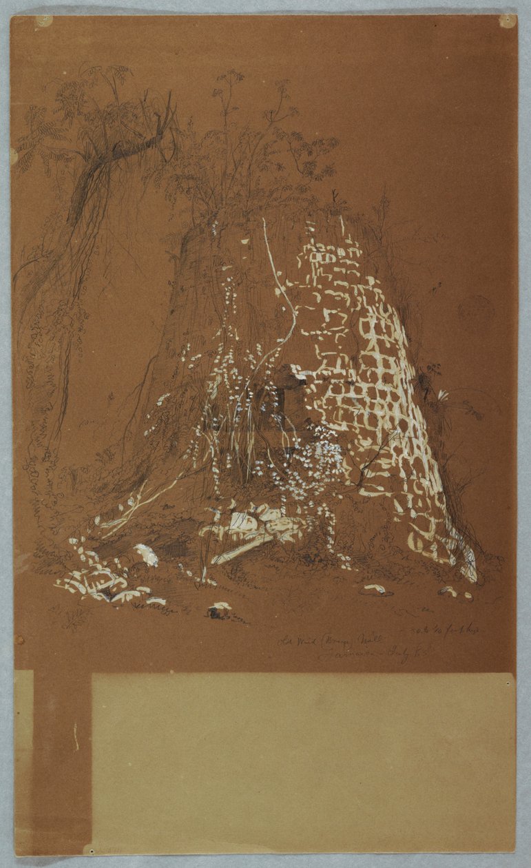 Dessin, vieux moulin à vent en ruine, Jamaïque, juillet 1865 - Frederic Edwin Church