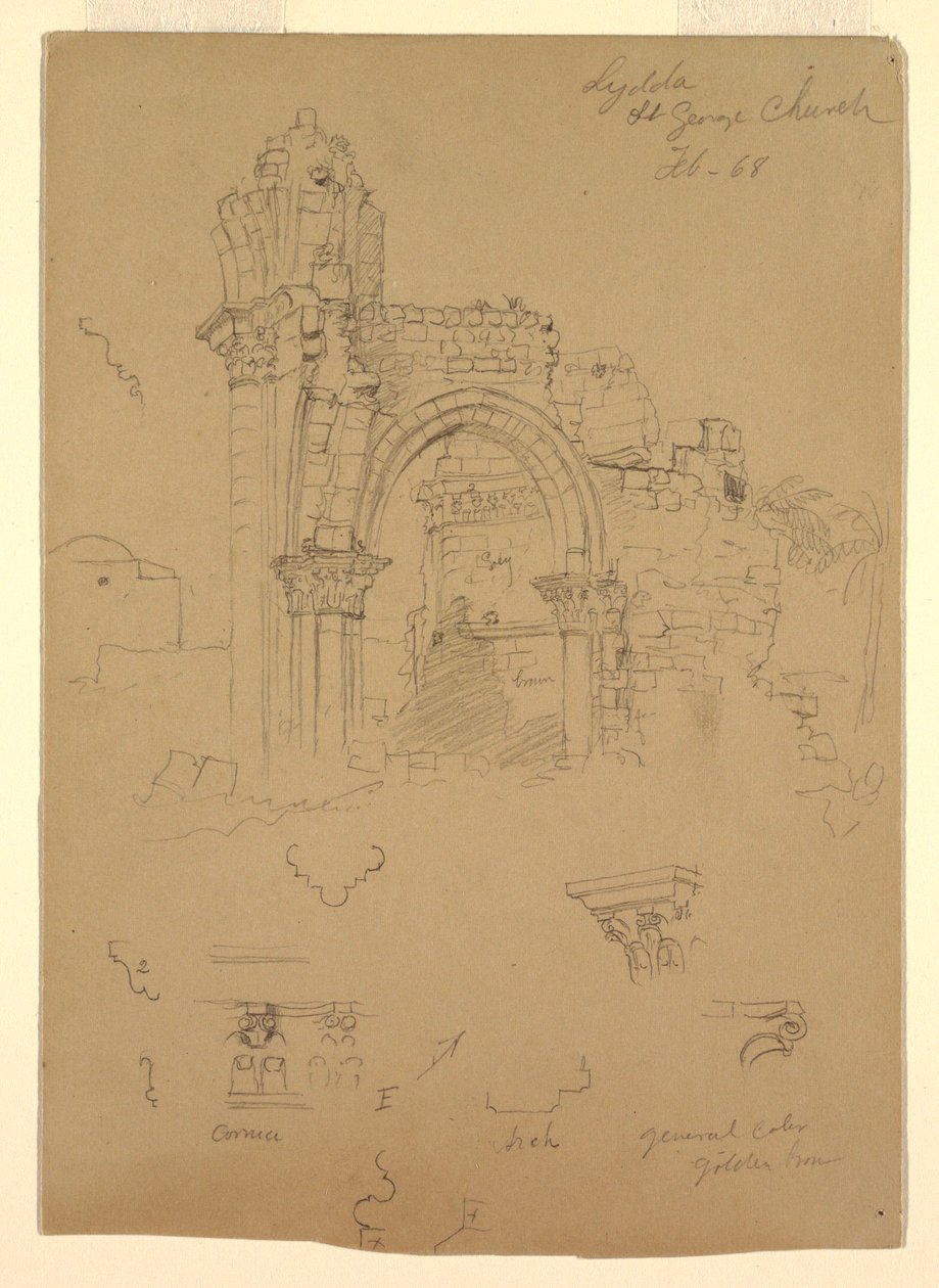 Dessin, ruines de l