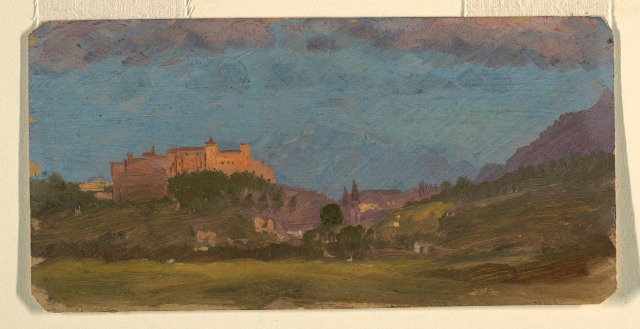 Dessin, Salzbourg, Autriche vue de l