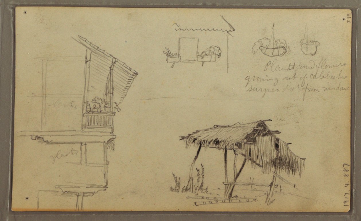 Dessin, Croquis, Équateur ou Colombie ; Verso : Croquis, Équateur ou Colombie, 1857 - Frederic Edwin Church