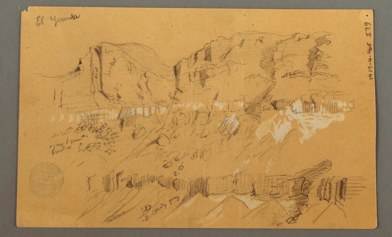 Dessin, croquis, vallée d