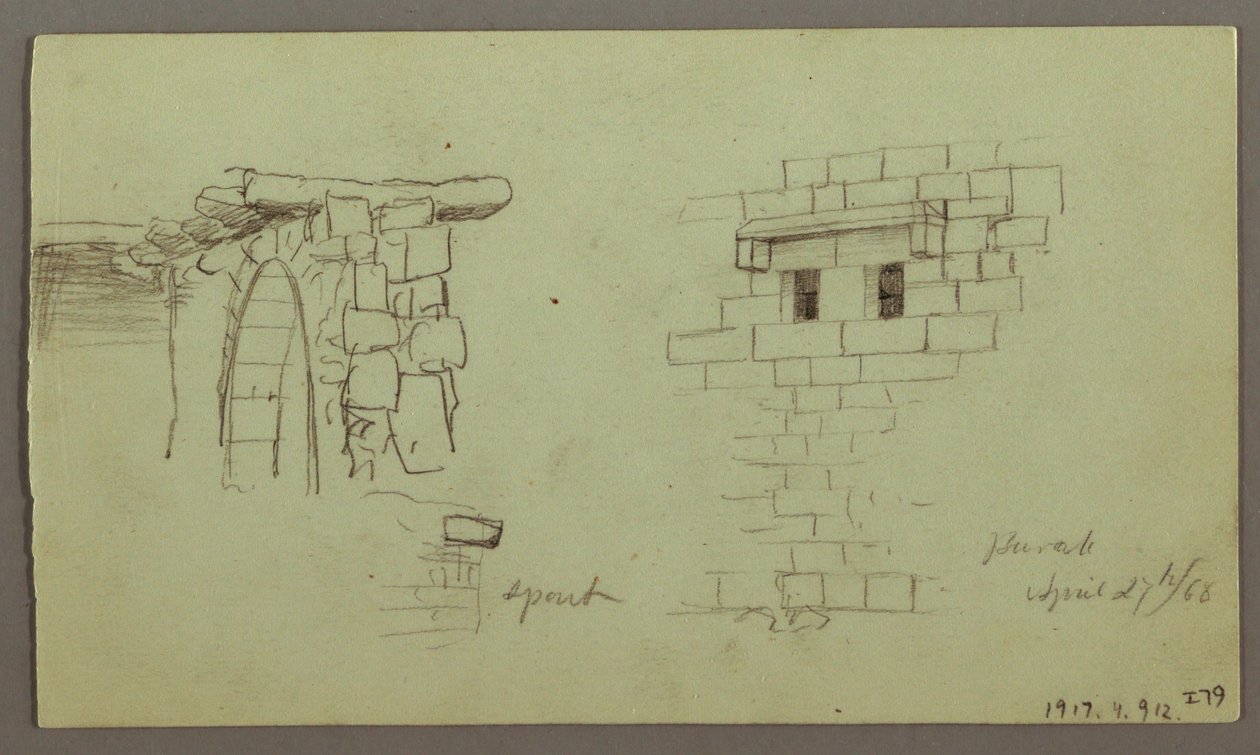 Dessin, études des arcs et de la base de l