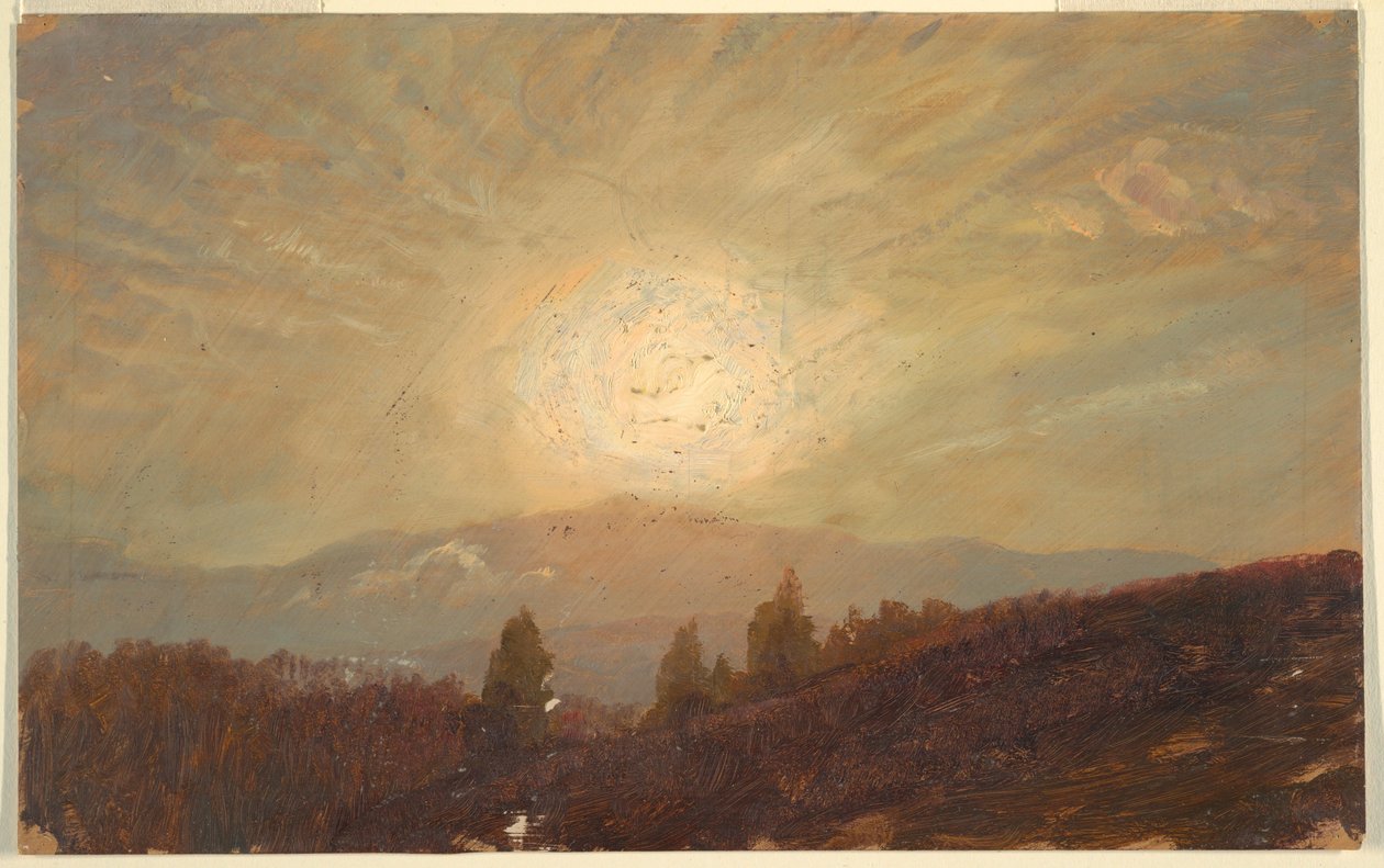 Dessin, coucher de soleil, 1855-65 - Frederic Edwin Church