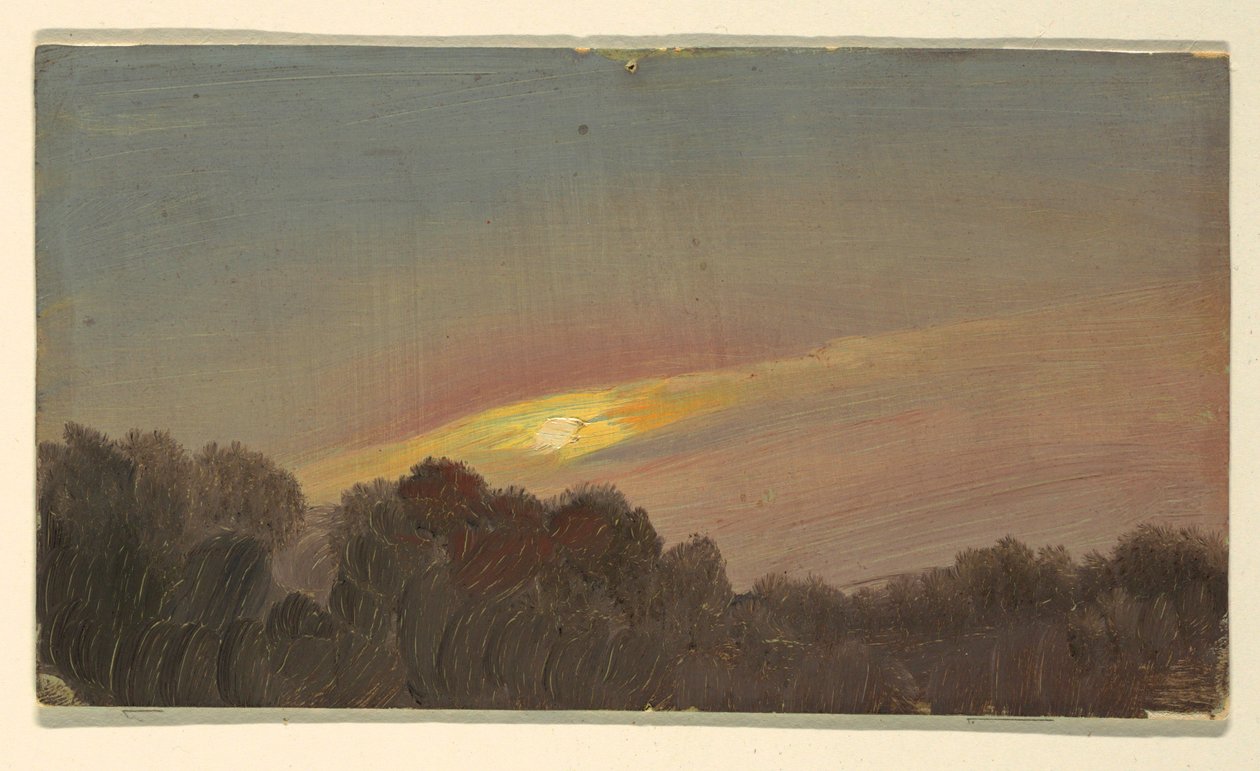 Dessin, coucher de soleil, 1865-66 - Frederic Edwin Church