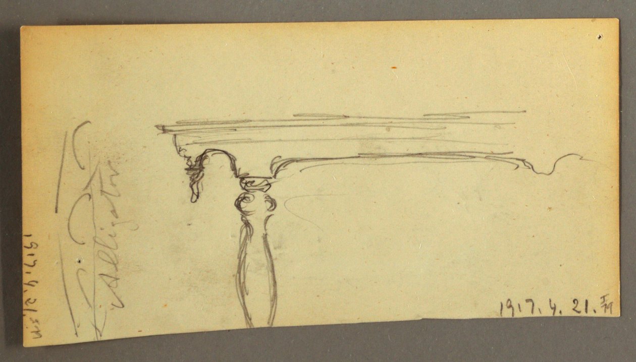 Dessin, Trois vaches sur une route dans les bois, vers 1845 - Frederic Edwin Church