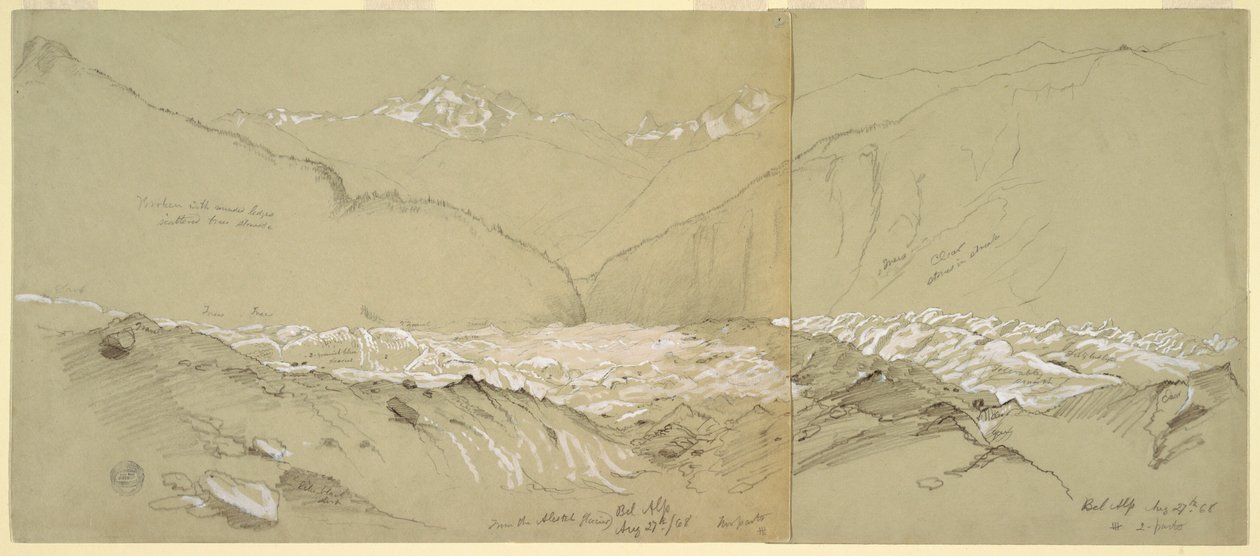 Dessin, Glacier d