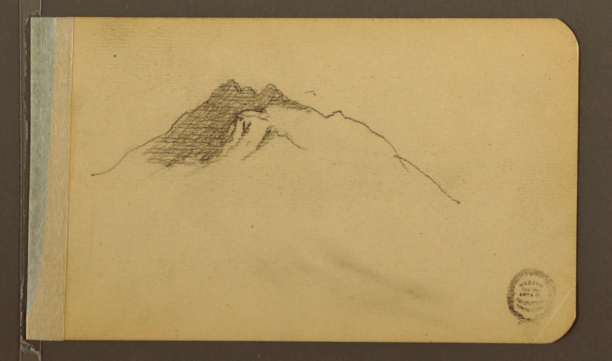 Dessin, vallée ; verso : sommet de montagne, 1889 - Frederic Edwin Church