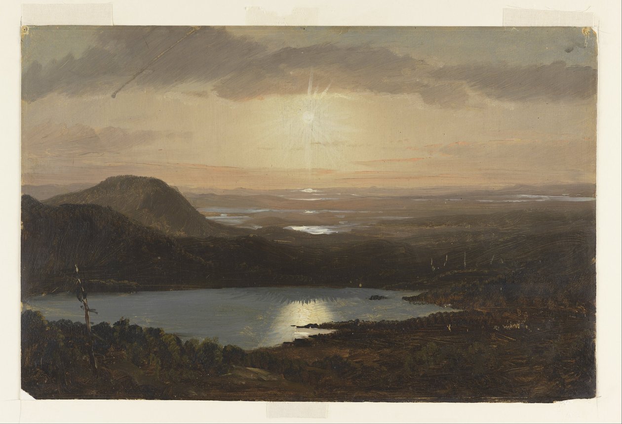 Lac Eagle vu de la montagne Cadillac, Mount Desert Island, Maine - Frederic Edwin Church