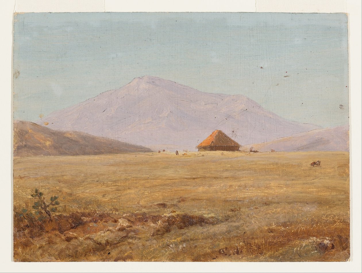 Équateur  plateau montagneux avec cabane - Frederic Edwin Church