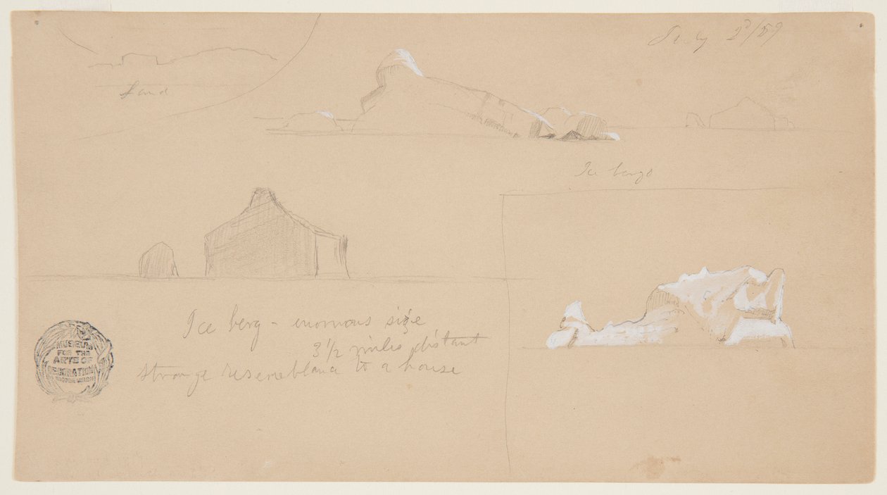 Iceberg avec une Étrange Ressemblance à une Maison - Frederic Edwin Church
