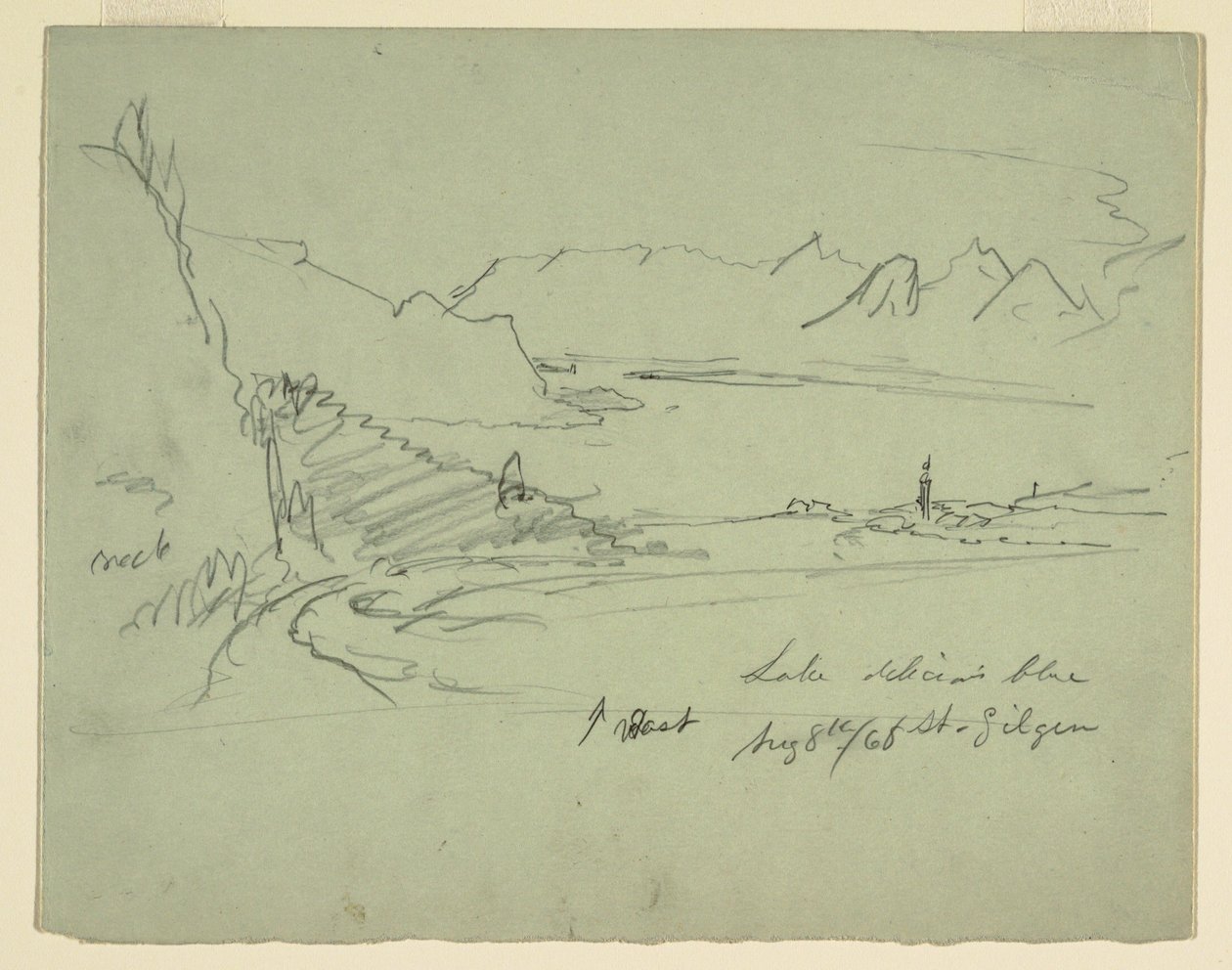 Paysage en Autriche, 5 août 1868 - Frederic Edwin Church