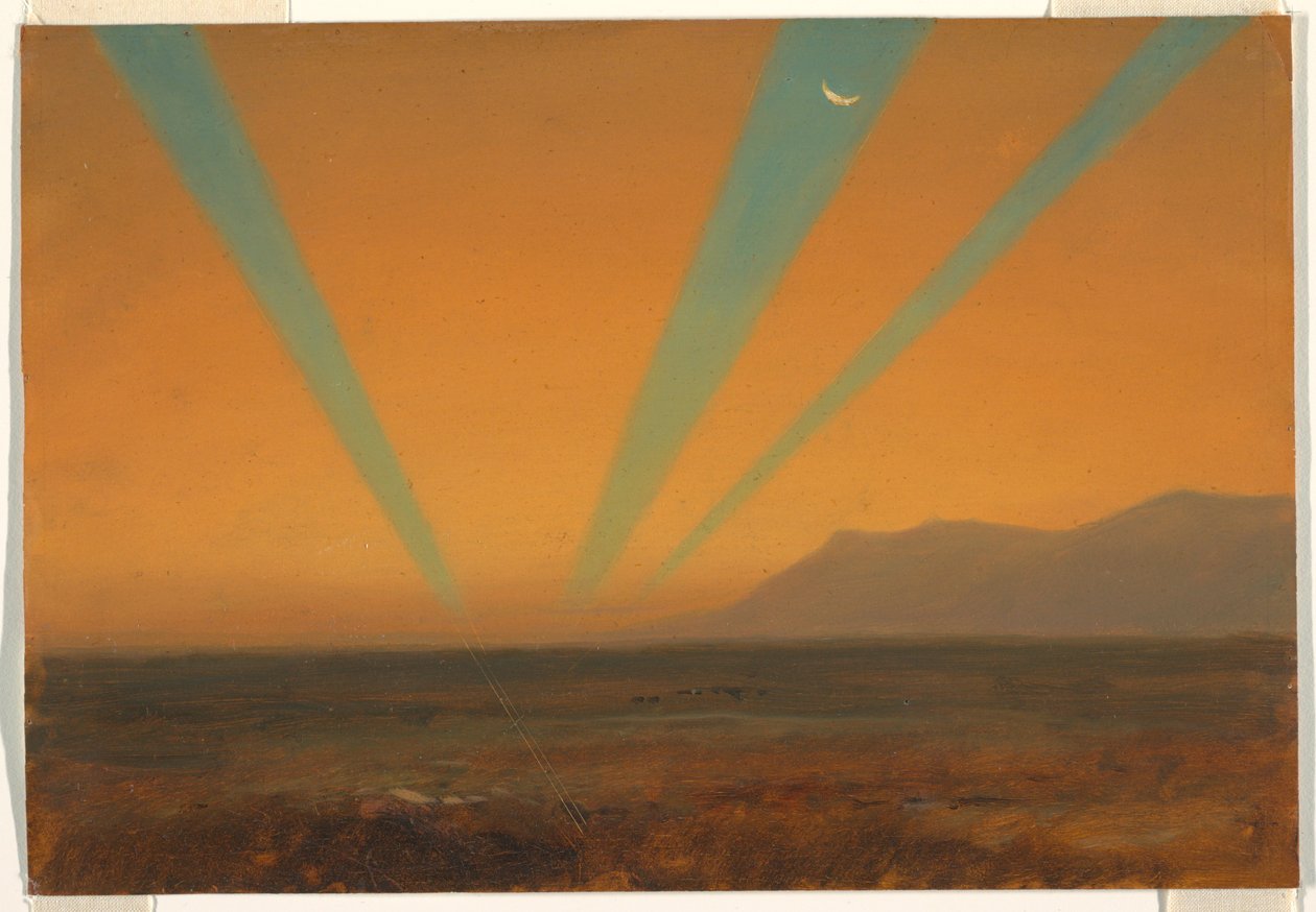 Paysage avec coucher de soleil - Frederic Edwin Church