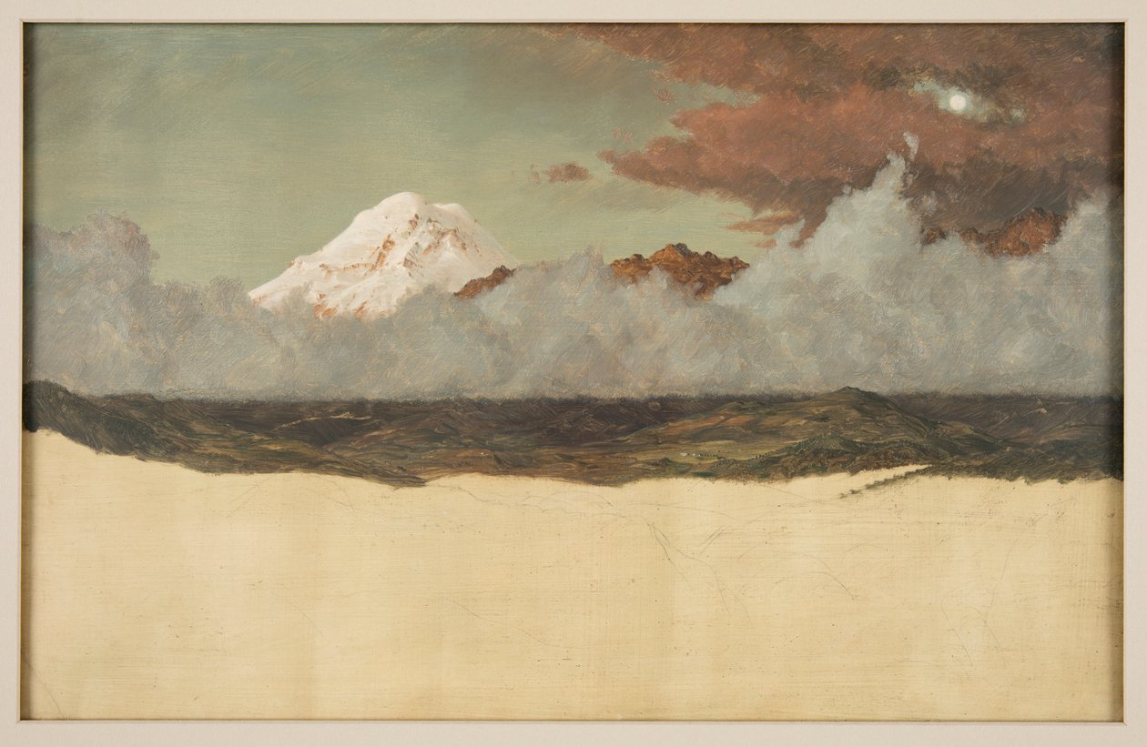 Mont Chimborazo à travers la brume et les nuages - Frederic Edwin Church