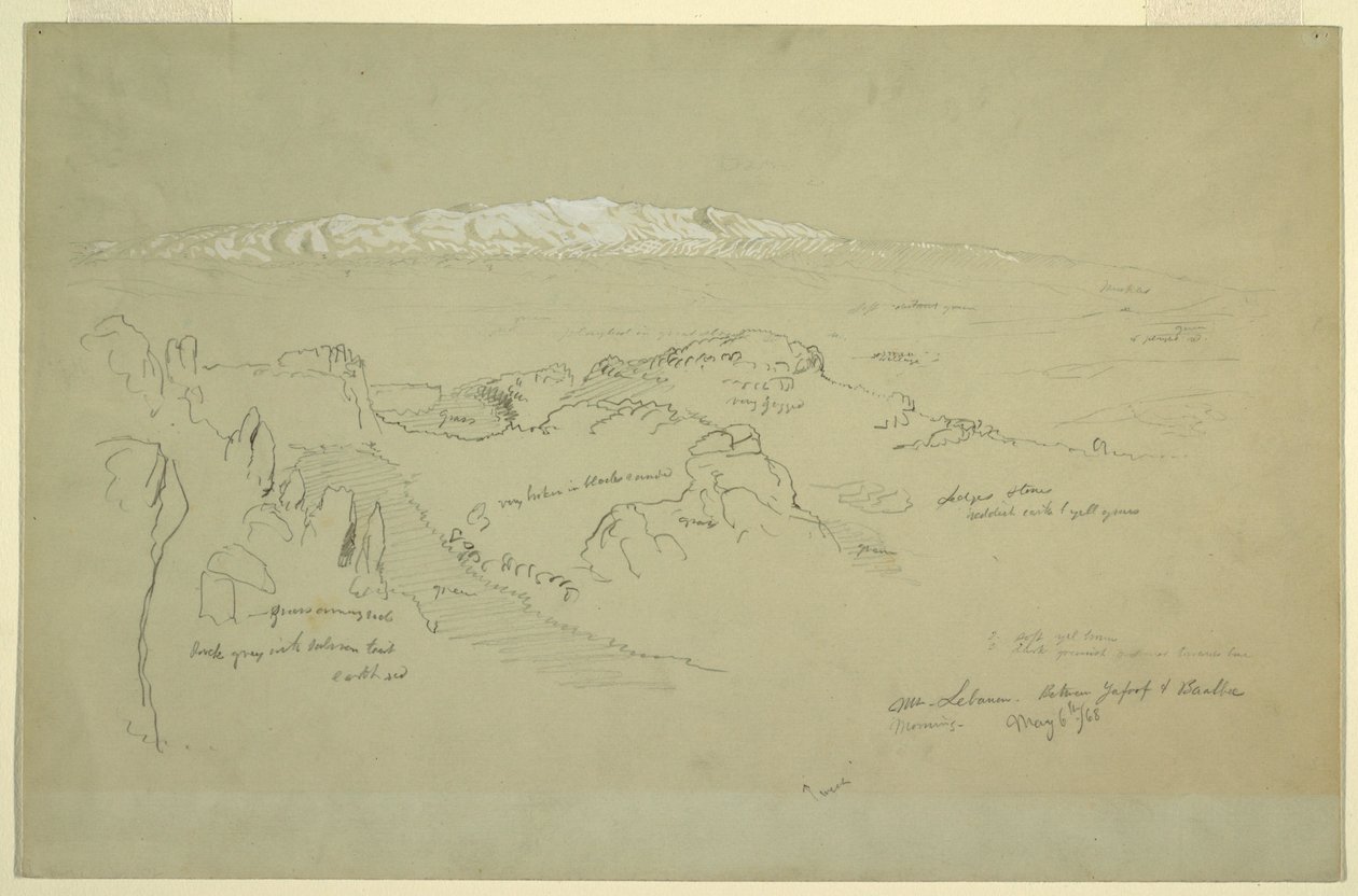 Mont Liban entre Yafoof et Baalbek - Frederic Edwin Church