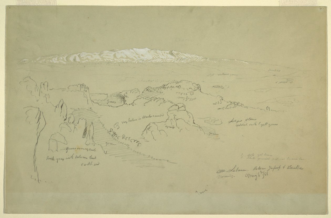 Mont Liban entre Yafoof et Baalbek - Frederic Edwin Church