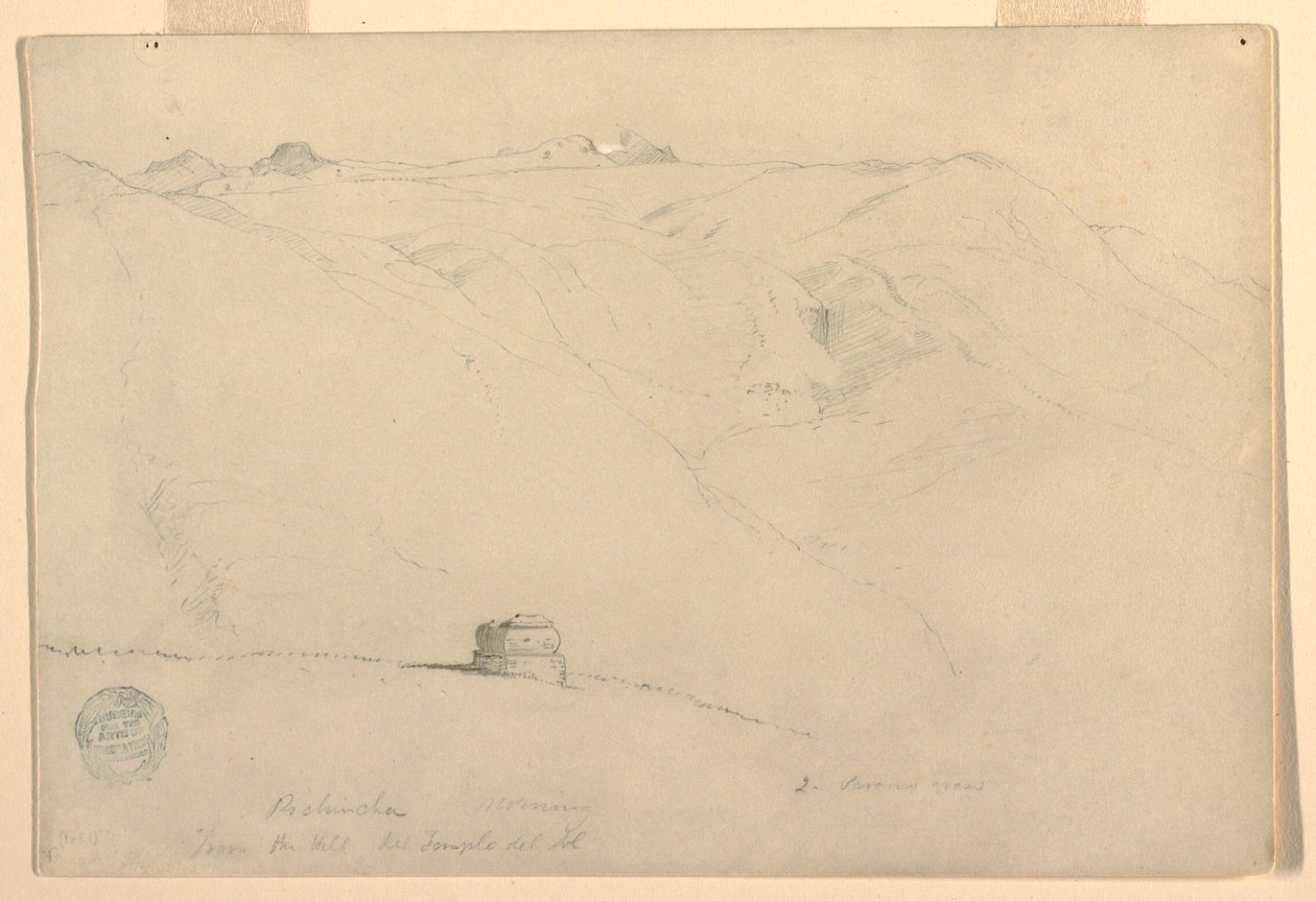 Pichincha, matin, depuis le Temple du Soleil, Quito, Équateur, juin 1857 - Frederic Edwin Church