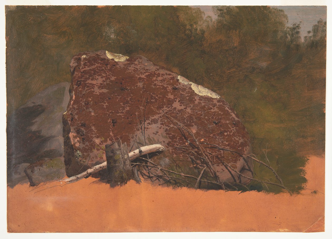 Possiblement Mont Désert, île, rocher - Frederic Edwin Church