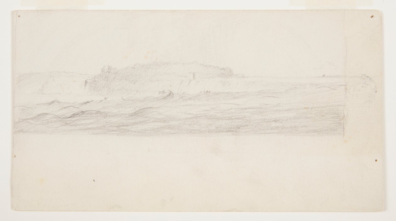 Étude pour une peinture des chutes du Niagara - Frederic Edwin Church