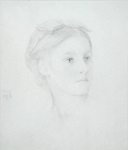 Portrait de May Sartoris (1845-1925) 1854 - Frederic Leighton