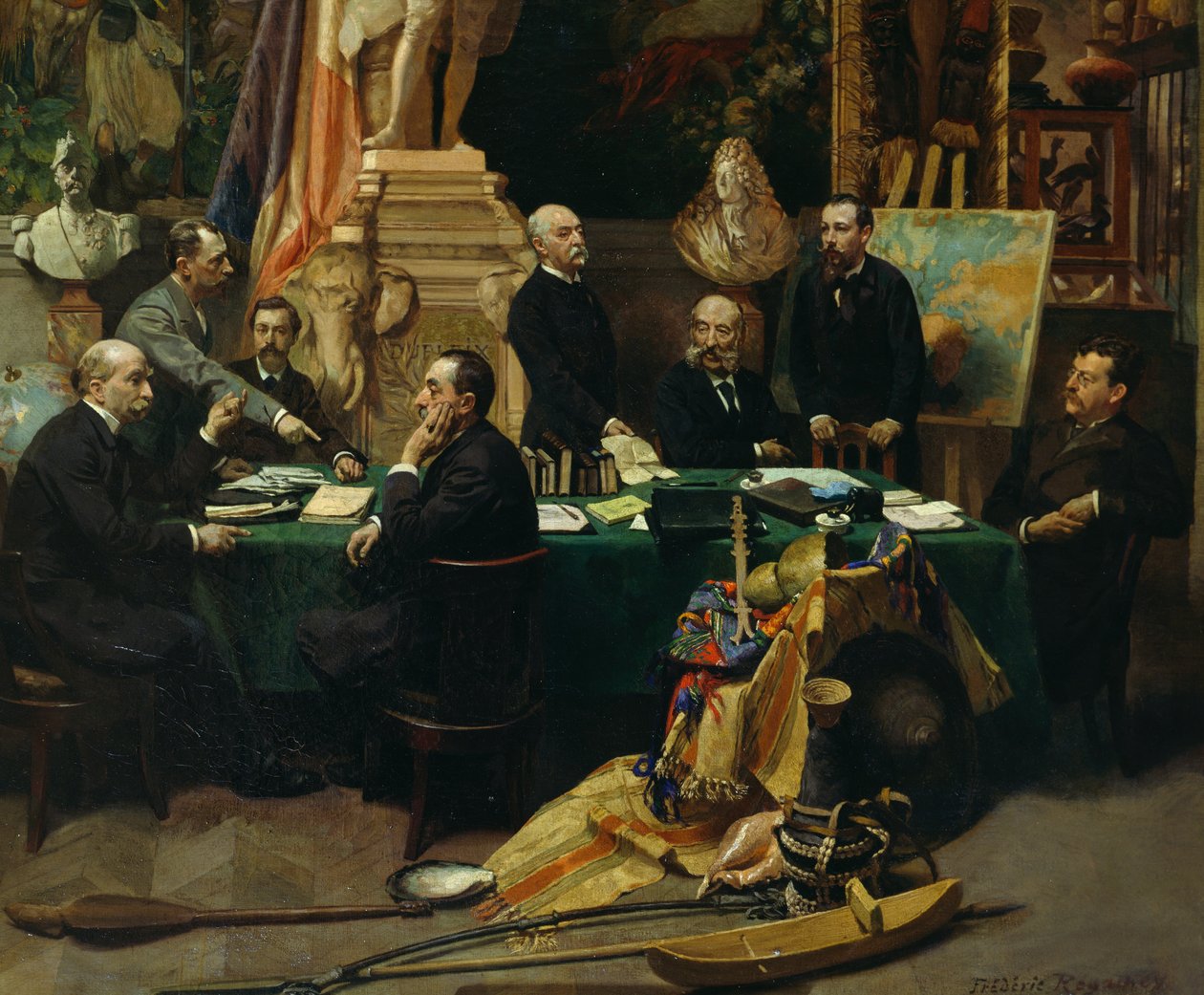 Jules Ferry (1832-1893) accueillant les délégués des colonies en novembre 1892 - Frederic Regamey