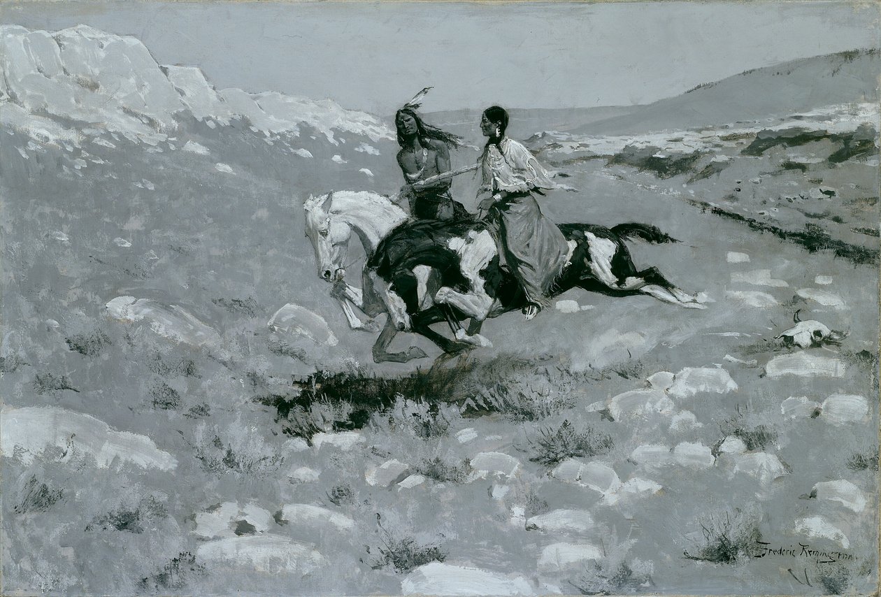 Cérémonie du cheval le plus rapide, vers 1900 - Frederic Remington