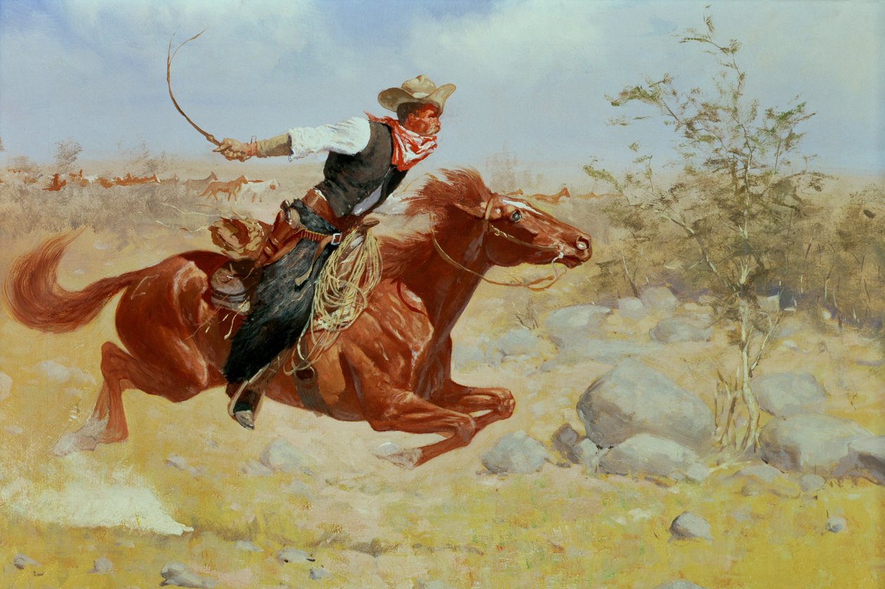 Cavalier au galop, c.1890 - Frederic Remington