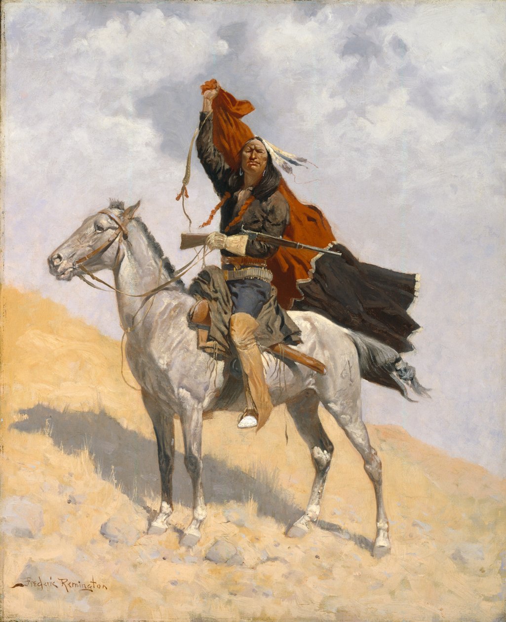 Le signal de la couverture - Frederic Remington