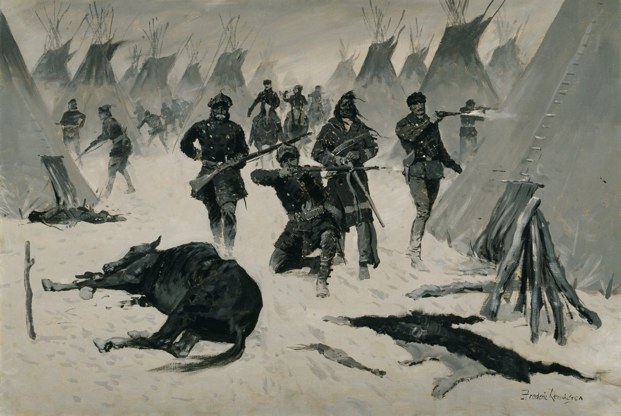 La défaite du Crazy Horse - Frederic Remington