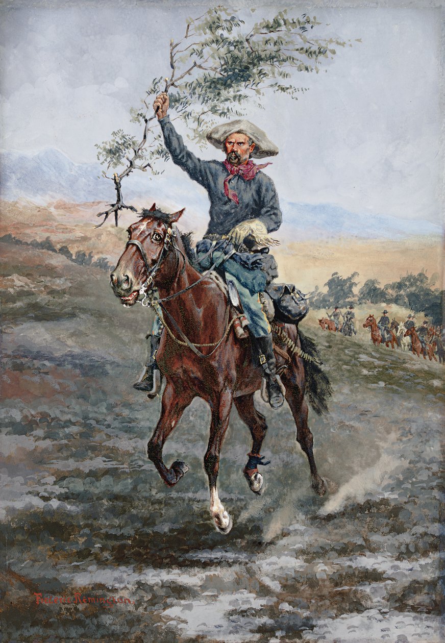 Le Drapeau de la trêve dans la guerre indienne, 1886 - Frederic Remington