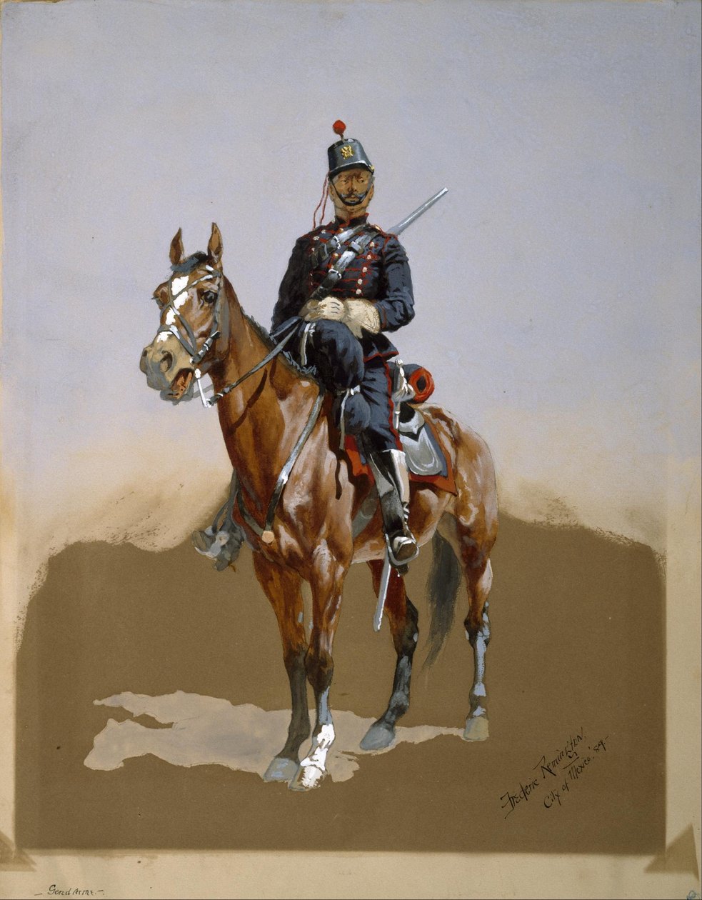 Le gendarme - Frederic Remington